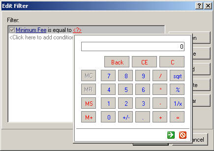 filter calculator